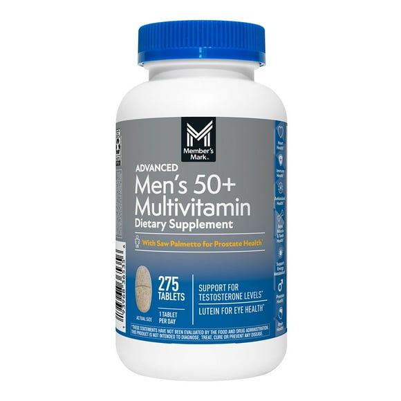 Member's Mark Advanced Men's 50+ Multivitamin Tablets, 275 ct.