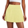 thumbnail image 5 of Women’s Pleated Tennis Skirt with Pockets High Waisted Golf Skort Athletic Skorts, L, 5 of 6
