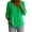 Green, variant on CHUMUD Womens V-neck Long Sleeved Solid Color Tops Button Down Loose Cotton Linen Shirt Roll Up Cuff Casual Blouses