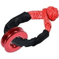 thumbnail image 6 of 1/2 Inch Synthetic Shackle Winch Rope + Recovery Snatch Ring for ATV UTV SUV Off-Road Towing Truck Boat Marine Red, 6 of 9