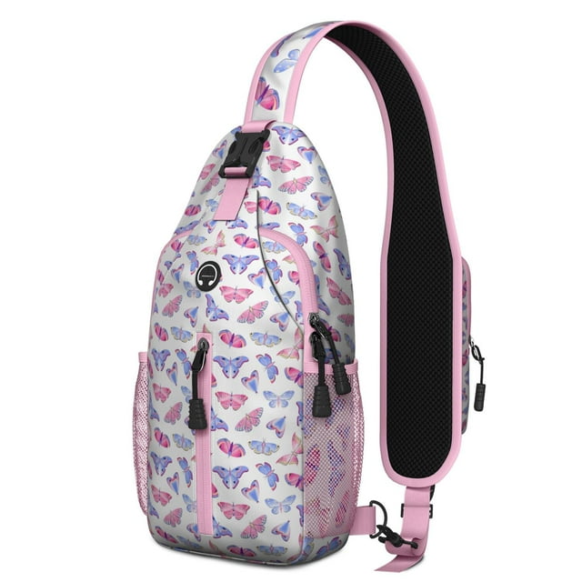Geometric dog pattern Abstract dog art Minimalist dog design Print Crossbody Daypack Travel Daypack, Adjustable Shoulder Strap, Lightweight and Durable, Fashionable appearance, Ideal for short trips,