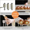 thumbnail image 4 of le Moule Croissant En Spirale En Acier Inoxydable De 10 Tubes Peut Mouler Un Tube De Corne De Rouleau De Ptisserie Antiadhsif Avec Une Brosse Tu, 4 of 5