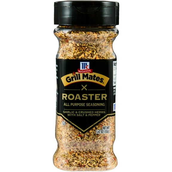 McCormick GRILL MATES Gluten Free Garlic & Crushed Herbs Seasoning, 5.47 oz Bottle
