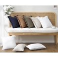 thumbnail image 4 of ZHAOCHENG Juego de 2 fundas de almohada decorativas de lino con flecos, acogedora funda de cojín estilo bohemio con borlas, suave y decorativa para sofá, cama, sala de estar, decoración del hogar, 18, 4 of 5