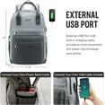 thumbnail image 4 of Lovevook Backpack Purses for Women,Vintage Women Teacher Laptop Backpack Nurse Bag, Multi-Function Work Travel Daypacks College Book Bag with USB Port, 4 of 7