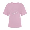 thumbnail image 6 of Goodeals Reduced,Womens T Shirts Cute Graphic Shirt Long Sleeve Tees Funny Inspirational Teacher T-Shirt Tops Casual Crewneck Girl Friend Gift Tees(Pink,L), 6 of 6