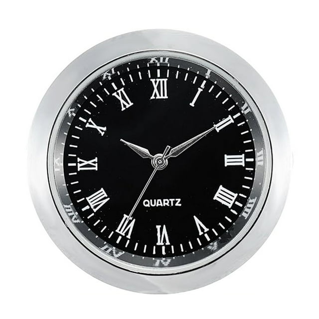 36MM Quartz Clock Inserts Movement Replacement DIY Gold Arabic Numbers Mini Clock Insert Quartz Movement Round
