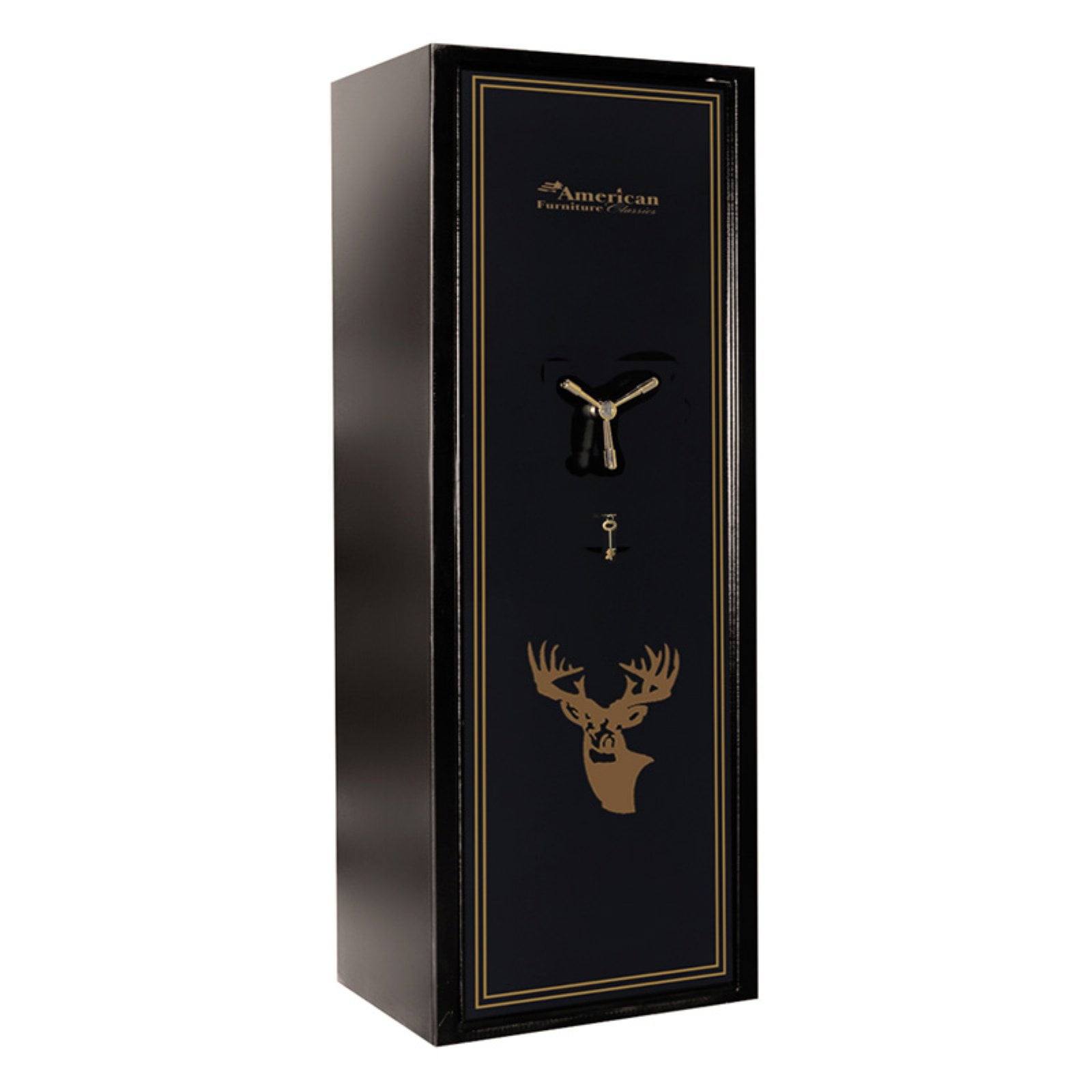 12 Gun Gun Safe with Separate Internal Locking Area and 3 Prong Handle