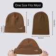 thumbnail image 3 of BASSDASH Winter Stretchy Knit Beanie Hats Soft Warm for Men Women Lightweight Stylish Unisex Cuffed Beanies, 3 of 6