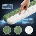 thumbnail image 4 of 2‑in‑1 Ergonomic Keyboard Stand with Memory Foam Wrist Rest, Anti‑Slip Wrist Cushion for Wrist Pain Relief, Comfort Typing Support Pad for Office, Home & School, Green, 4 of 9