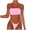 Pink, variant on VerPetridure Bandeau Bikini Sets for Women High Waisted Women Swimwear Tube Solid Bandage Two Piece Swimsuit Bikini Swimming Beachwear