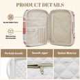 thumbnail image 5 of chaqlin Lightweight Portable Bible Cover, Strawberry Patchwork Quilted Case with Inner Pockets to Carry Scripture Books, Pens, Convenient Christian Accessories for Weekend, Outdoor, 5 of 7