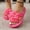 Hot Pink, variant on 3D Floral Sandals for Women Flatform Thongs Flip Flops Summer Boho Sandals with Big Flower Decoration Lightweight Casual Flip Flops for Beach Vacation Fashion (Black 9.5)