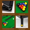 thumbnail image 4 of HLONK Mini Table Billiards Game  Home and Office Desktop Billiards Game  Including Pool Table 10 Colorful Balls  1 Cue Ball  2 Billiard Sticks  1 Chalk Triangle Cube, 4 of 8