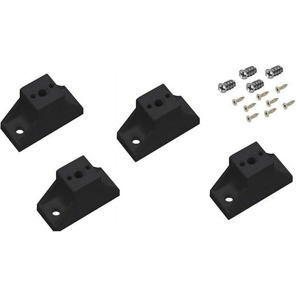1-7/8" Black Drawer Slide Spacers Set of 4 with Screws