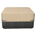 thumbnail image 1 of KFFKFF Housse pour Spa Extérieur, Protecteur de Housse pour Spa 85 x 85 x 20 Pouces Résistant aux Intempéries et Imperméable, Tissu Oxford 600D Robuste et Résistance aux Déchirures 950N, Housses Carrées pour Spa pour Jacuzzi, Brun, 1 of 9