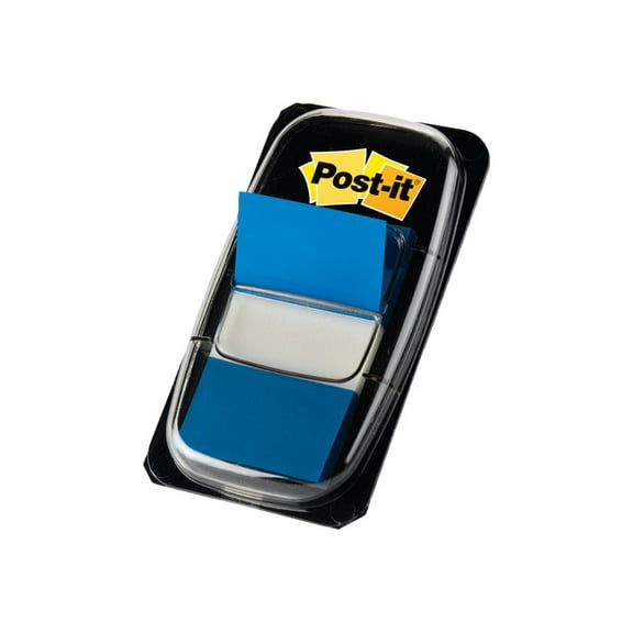 Post-it Marking Page Flags in Dispensers, Blue, 12 50-Flag Dispensers/Pack (680BE12)