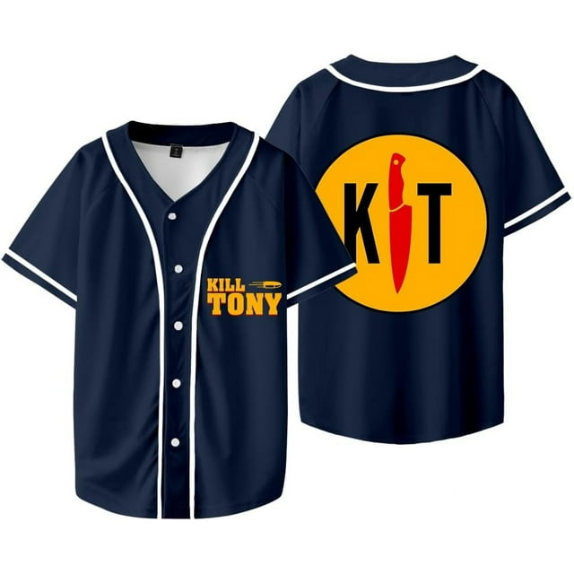 Maillot de Baseball Unisexe à Col en V TIANCHU Kill Tony Tour 2025, Style 3