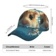 thumbnail image 3 of Yiaed Cute Swimming Guinea Pig Print Cap Adjustable Size for Running Workouts and Outdoor Activities All Seasons, 3 of 5