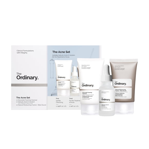 Set de cuidado de la piel The Ordinary Acne 3-Step con ácido salicílico al 2%