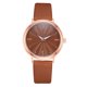 thumbnail image 1 of DISU Reloj de pulsera femenino de moda para mujer Reloj de pulsera de cuarzo Regalo de banda de PU (marrón), 1 of 2