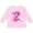 AD-Pink, variant on Inktastic Dinosaur Party-second Birthday Girls Long Sleeve Toddler T-Shirt