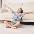 thumbnail image 3 of FORMRS Kids Short Sleeve Top and Pants Pajama Set Unisex Satin 2-Piece Sleepwear, Sizes 5-6Y, Winter Mountain, 3 of 8