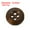 Coffee 0.49", variant on Uxcell 100Pcs Wooden Buttons 0.59" 4 Hole Round Wood Sewing Button Craft Coffee