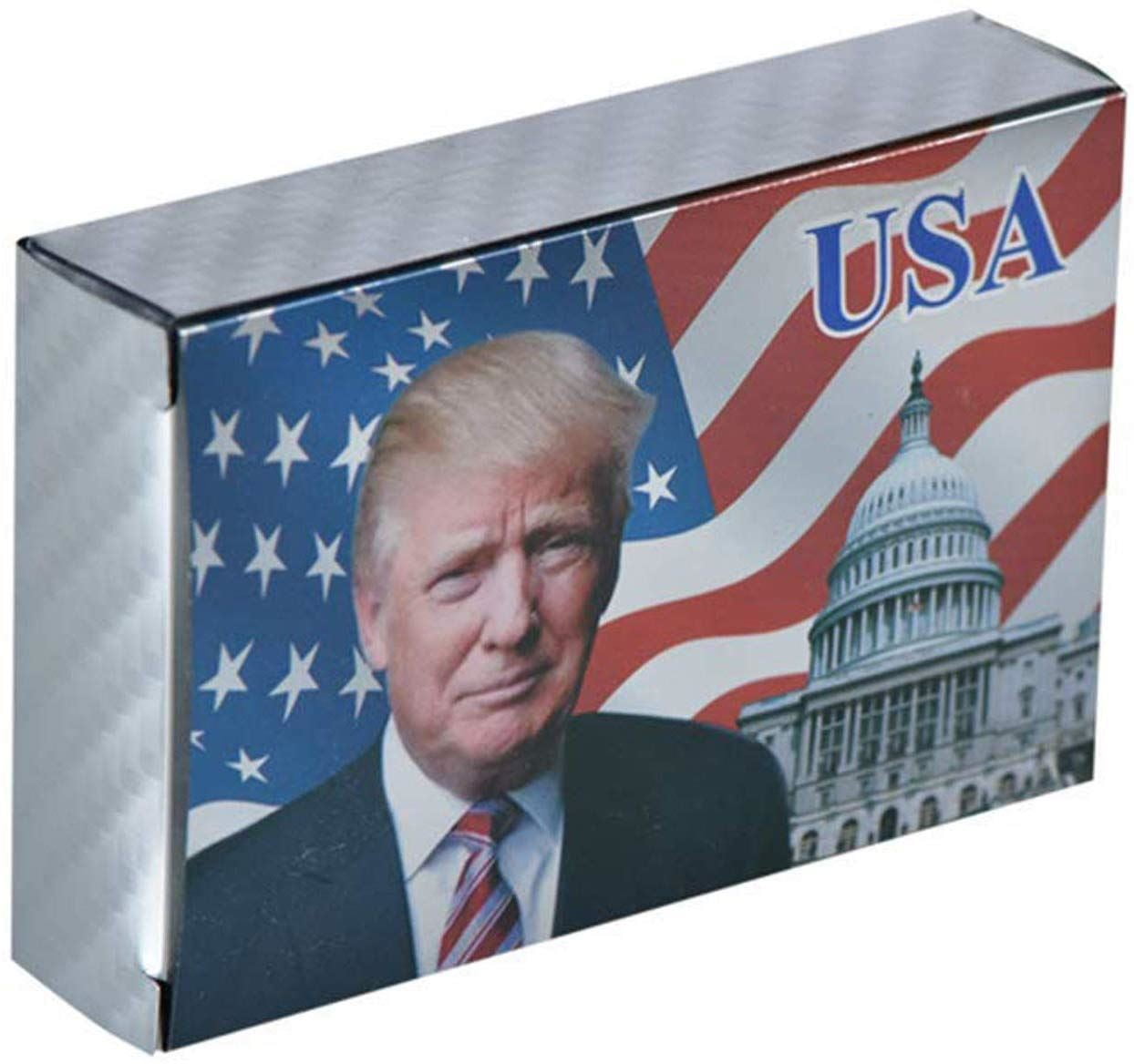 Former President Donald Trump Playing Cards - Silver Waterproof Poker