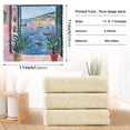 thumbnail image 6 of Yayeee 6 Pack Kitchen Dish Cloths Set for Washing Soft Drying Absorbent Microfiber Towels, Pink Window, 6 of 9