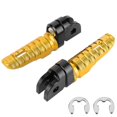 thumbnail image 1 of Paire de repose-pieds avant gauche et droit pour moto Yamaha MT-03, MT-25, MT-07, MT-09, R3, XJ6, or, 1 of 4