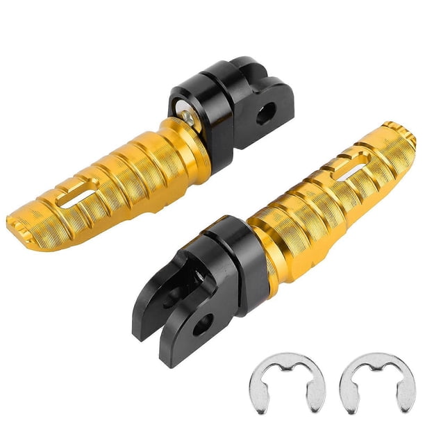 Paire de repose-pieds avant gauche et droit pour moto Yamaha MT-03, MT-25, MT-07, MT-09, R3, XJ6, or