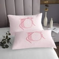 thumbnail image 3 of Erosebridal Cartoon Initial U Quilt Sets for Queen Size Bed, Kawaii Ribbon Bed Set, Teens Princess Decor, 3 of 5