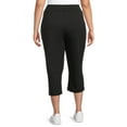 Athletic Works Women's Plus Size Knit Capri Pants, 22” Inseam, Sizes 1X