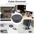 thumbnail image 4 of MasteelfCA 12Pcs Desk Cable Wire Grommet PC Computer Desk Cable Hole Cover Organizers, 4 of 8