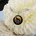 thumbnail image 4 of Belgian Malinois Mom Bracelet Stainless Steel or 18k Gold Circle Bangle, 4 of 7