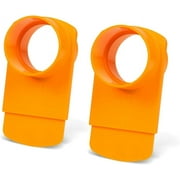 POWERTEC 2PK 2-1/2" Integrated Blast Gate Clog Resistant, Anti Gap Tapered ABS Plastic Fitting for Dust Collection Systems (70294-P2)