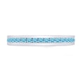 thumbnail image 2 of Round Cut Simulated Blue Aquamarine Stackable Eternity Band Ring In 14K White Gold Plated 925 Sterling Silver (Color: Blue, Clarity: VVS1-VVS2) -5, 2 of 6