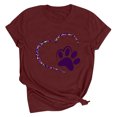 thumbnail image 4 of Meichang T-Shirts de la Saint-Valentin pour Femmes, T-Shirts Graphiques Cœur, Hauts Mignons, T-Shirts de Vacances, Manches Courtes, Col Rond, Mode 2025, 4 of 4