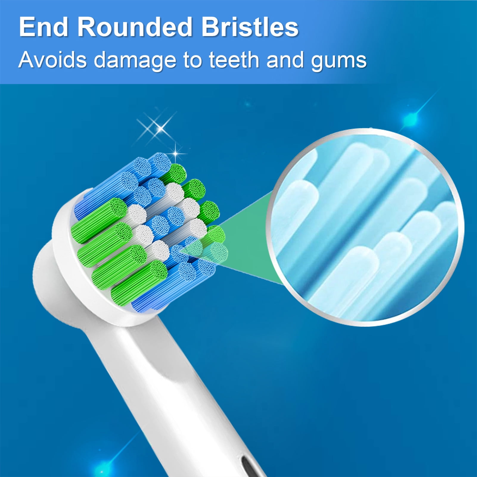 20 Pack Professional Replacement Toothbrush Heads for Braun Oral B Electric Toothbrush, Precision Clean Brush Heads