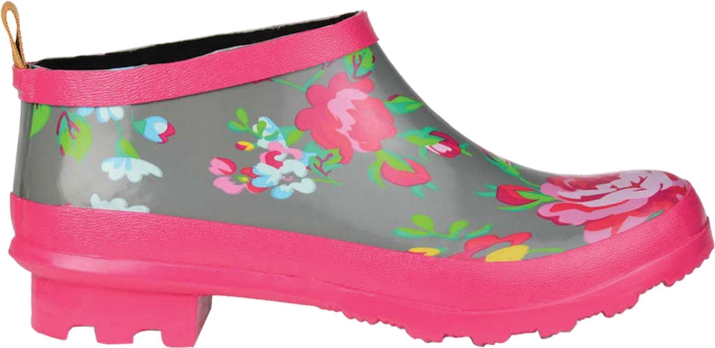 Women's Journee Collection Rainer Rain Boot Grey Floral Rubber 9 M
