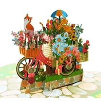 Cat Pop Up Birthday Card,  Funny Birthday Pop Up Card, Cat Mom or Cat Dad Birthday Popup Cards for Husband, Wife, Friend, Cat Lover - 6x8 inches, 1 Note, 1 Envelope