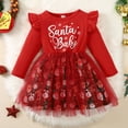 thumbnail image 2 of XIYNBAOK Baby Girl First Christmas Outfit Boys 5t Christmas 24 Month Girl Clothes New Year Outfit Toddler Girl Coming Home Outfit Girl New Years Baby, Red 2-3 Years, 2 of 9