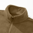 thumbnail image 4 of uublik Mens Windbreaker Jackets Long Sleeve Full Zip Hoodie & Jacket Athletic Running Jacket Khaki, 4 of 5