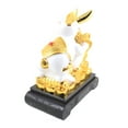 thumbnail image 2 of 12 Inch Bai Choy White Rabbit Statue, 2 of 2