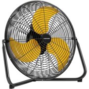 20 Inch High Velocity Floor Fan Pro Series - 5300 CFM 3 Speed Metal Floor Fan, Industrial Fan 360° Tilt for Commercial, Warehouse, Patio, Shop, Garage, Barn - UL Safety Listed