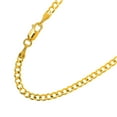 thumbnail image 3 of JewelStop 10k Solid Yellow Gold 4.7 mm Comfort Curb Chain Necklace 20" Lobster Claw Clasp - 10.48gr., 3 of 5
