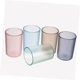 thumbnail image 2 of Vaso transparente para cepillo de dientes para niños, color azul y rosa, vaso creativo para agua, cepillo de dientes para adultos, 2 of 5