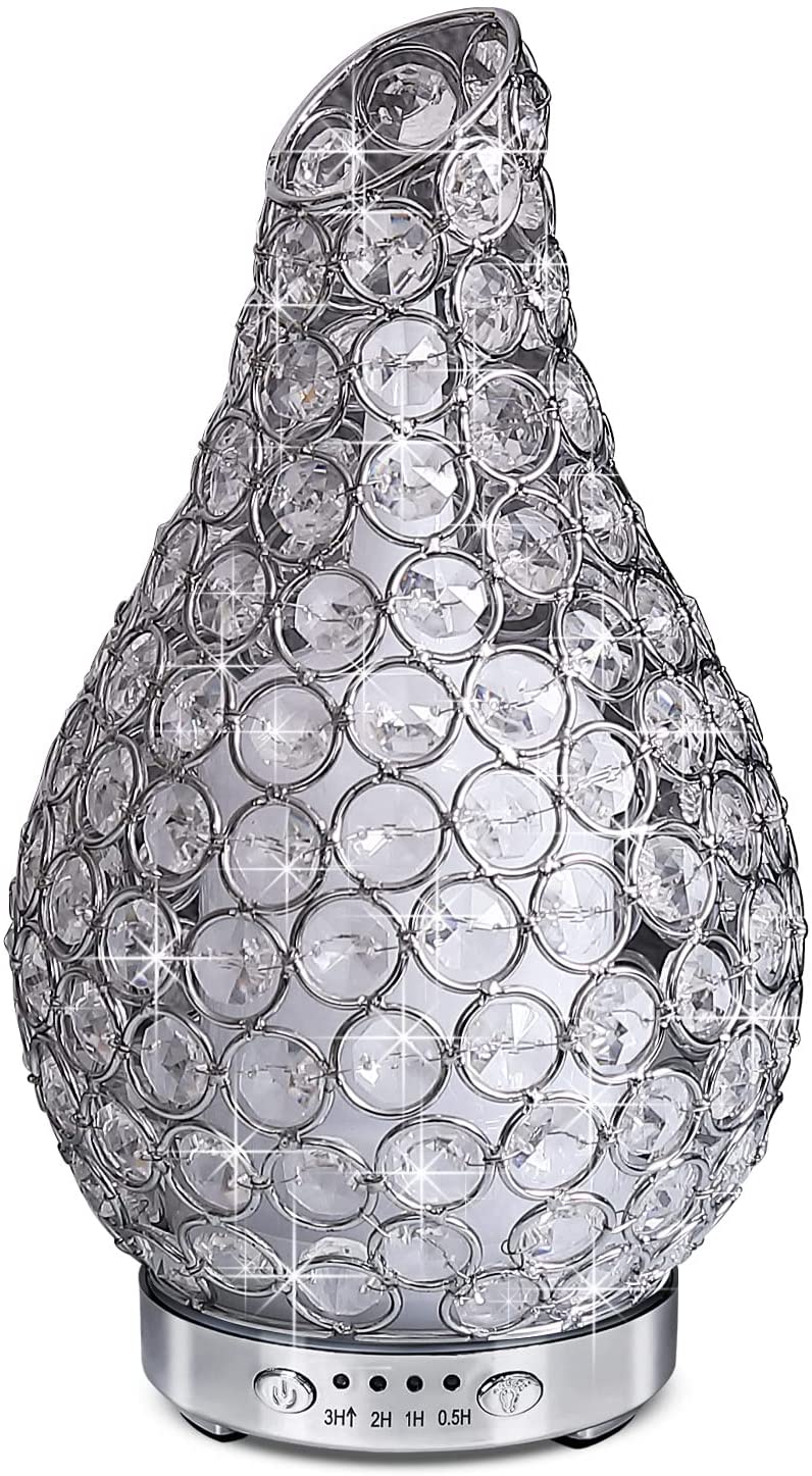 Leyoue Crystal Essential Oil Diffuser 120ml Ultrasonic Aromatherapy