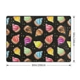 thumbnail image 2 of Area Rugs For Living Room Decor - Colourful Ice Cream Print Black Soft Anti Slip Throw Washable Rugs 5x7 For Bedroom, Indoor Carpet For Bedroom Living Room 80x58In, 2 of 7